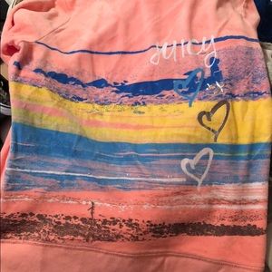 Juicy Couture coral zip up